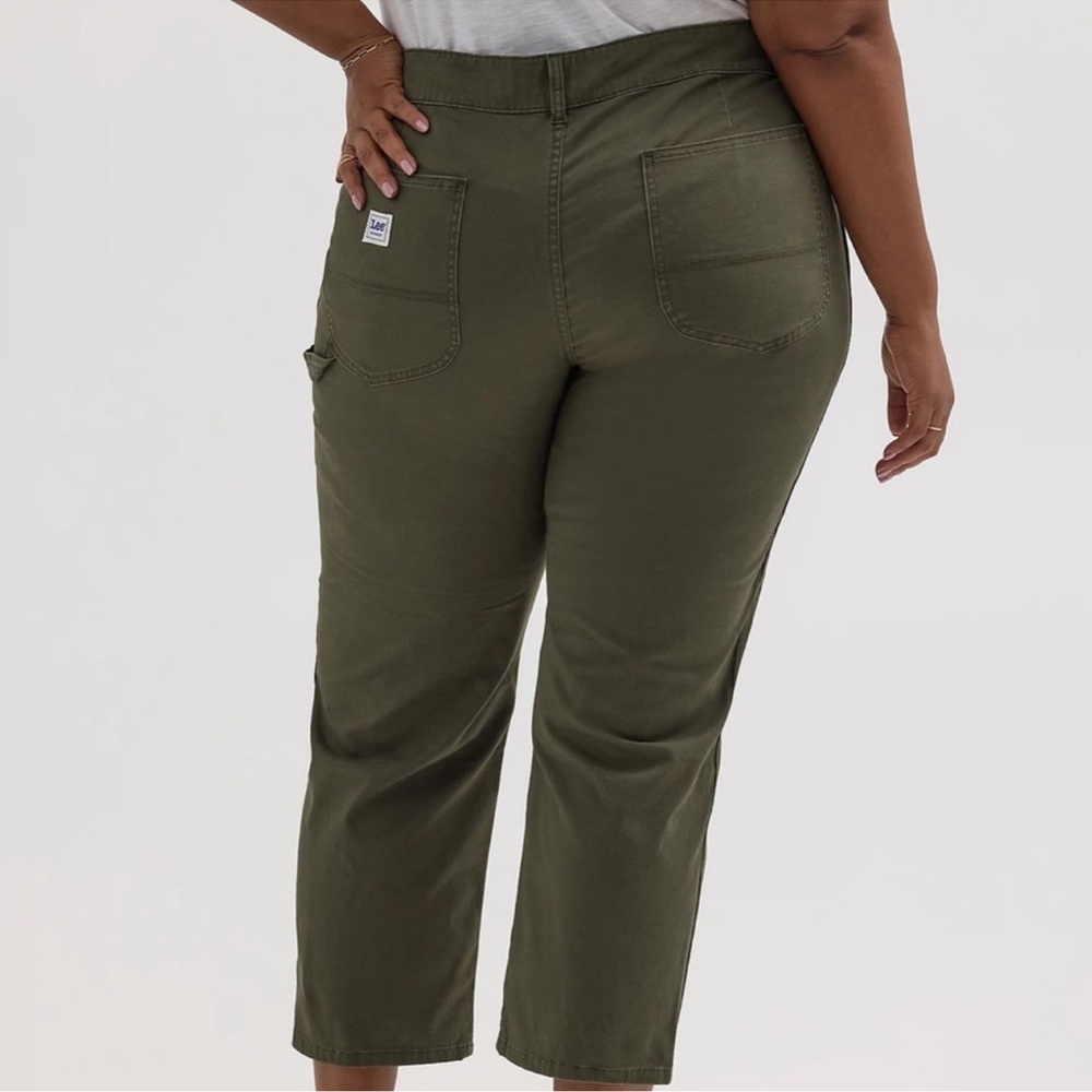 LEE Women's Olive Green Cropped Pants